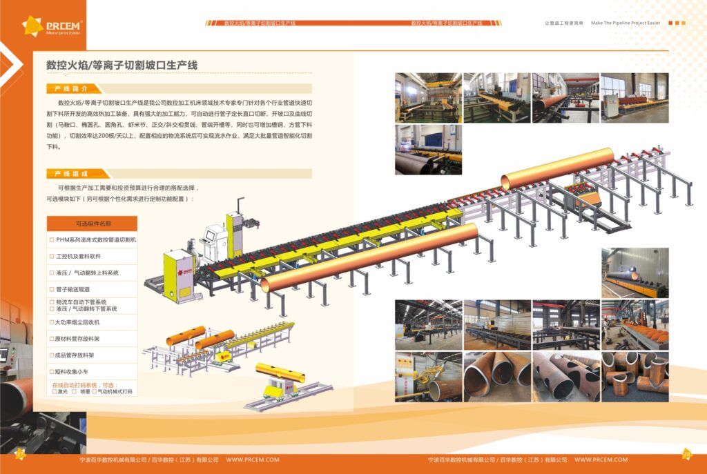 CNC Flame/Plasma Cutting & Beveling Production Line